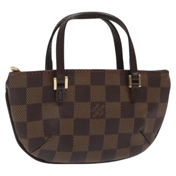 LOUIS VUITTON Damier Ebene Manosque GM Accessory Pouch N51120 LV Auth 127420 - Picture 1 of 16